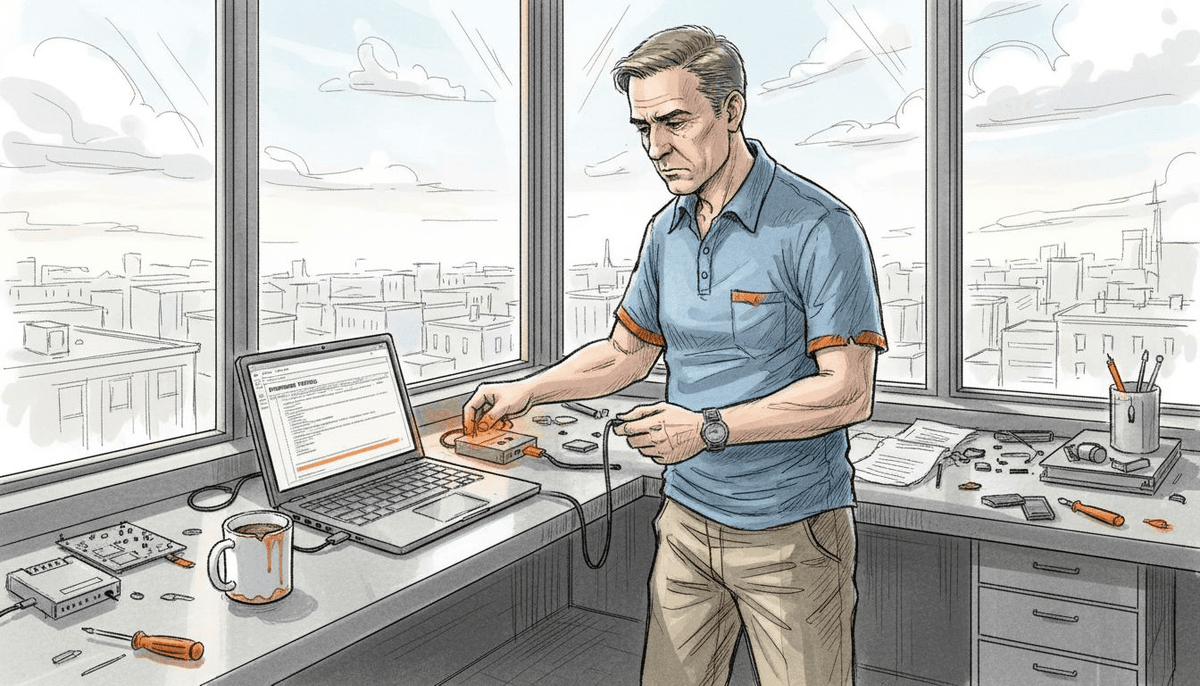 Technician provisioning eSIM for IoT device