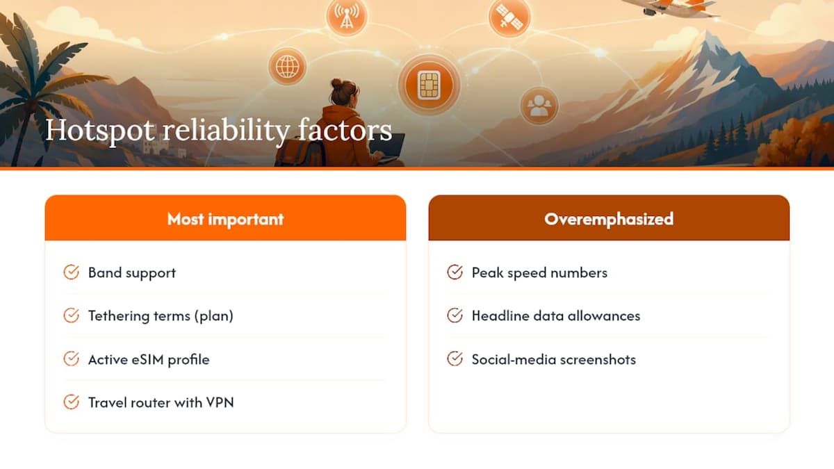 Diagram comparing hotspot performance factors