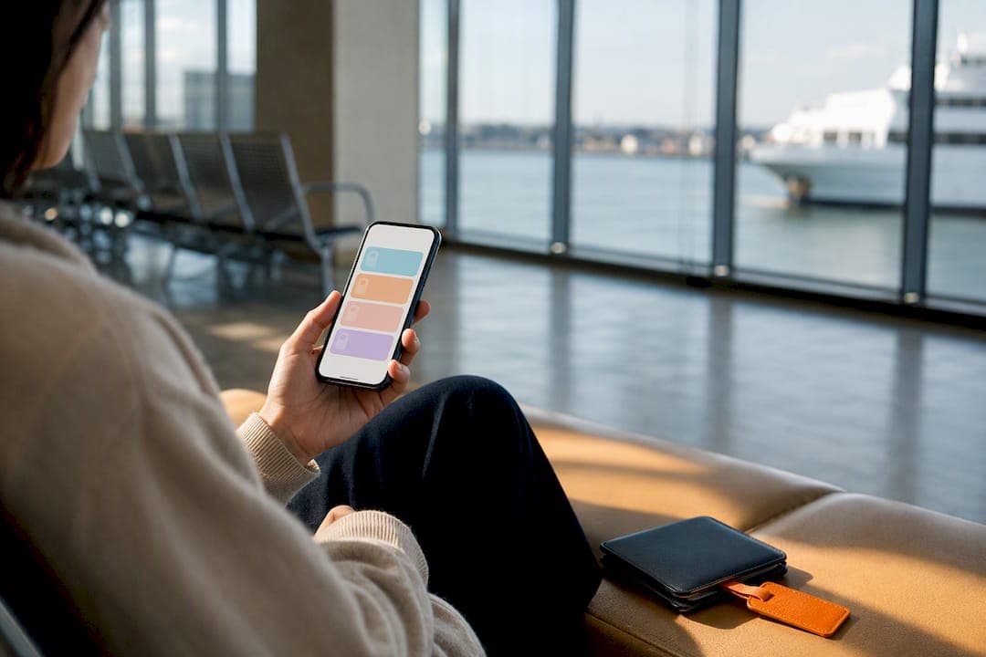 Traveler comparing eSIM duration options