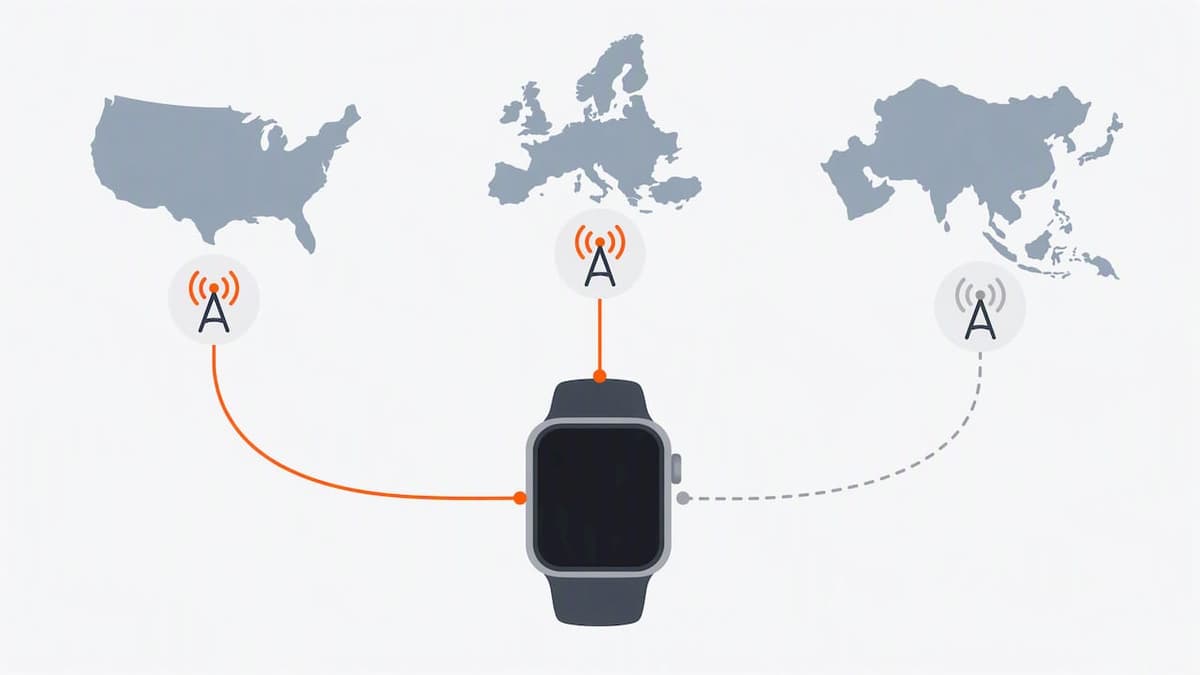 Watch linked to supported regional carriers